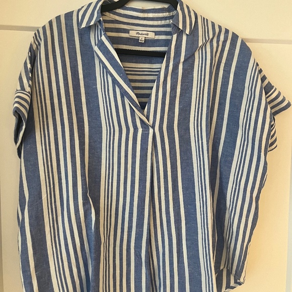 Madewell Central Shirt, Striped (NWOT) - Picture 1 of 4